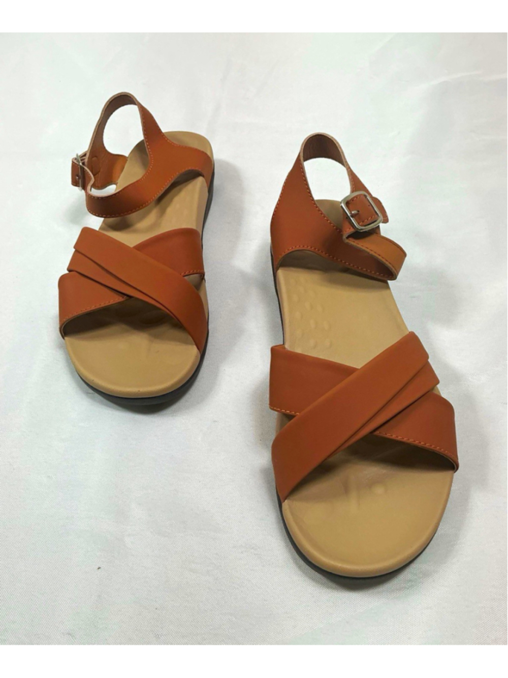 Women’s UTENAG Strappy Arch Support Ankle Strap Buckle Sandals 9.5 Brown